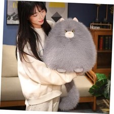 Fat Cat Stuffed Animal 11.8" Big Kitten Plushies Cute Plush Toys Birthday
