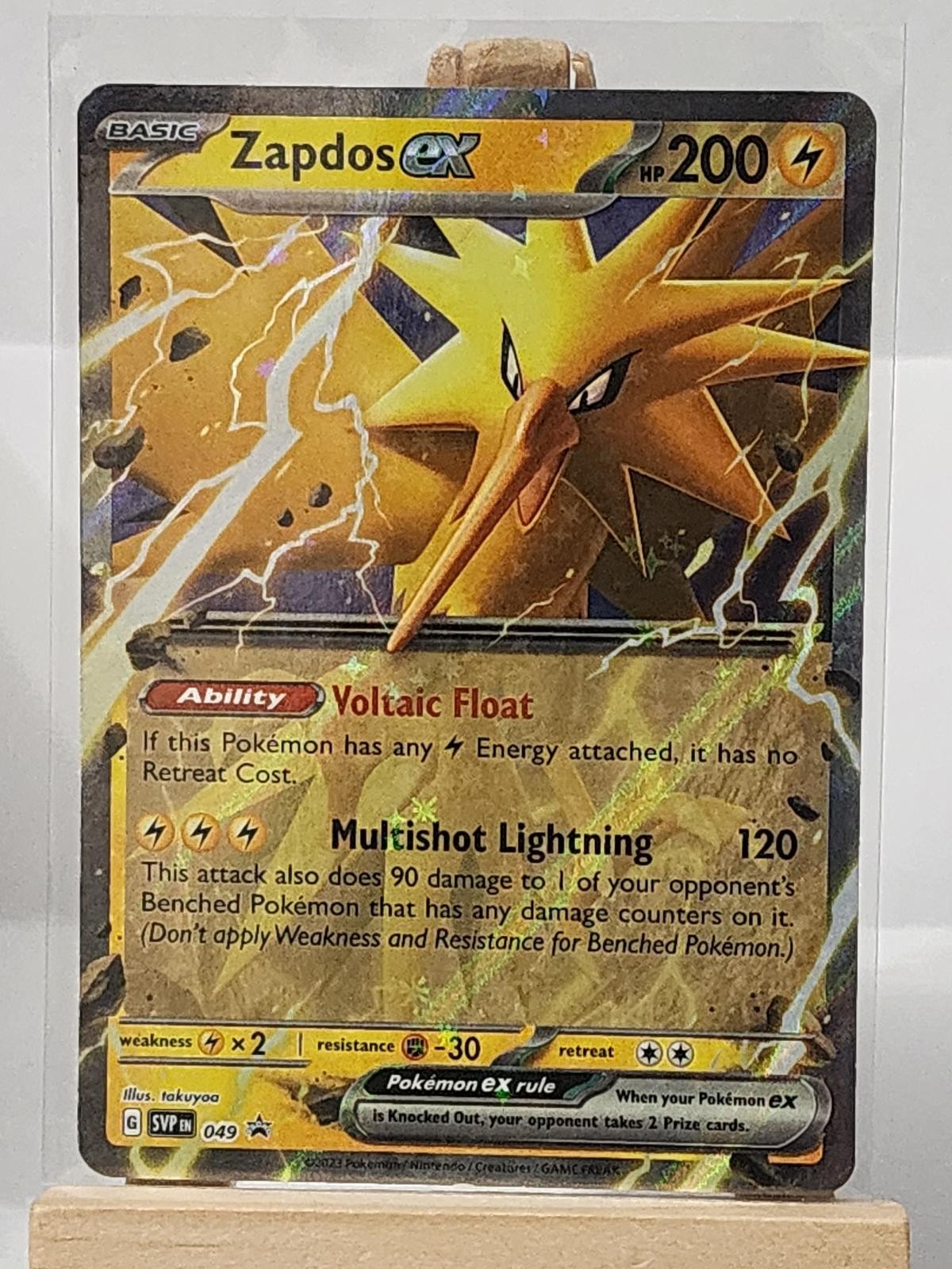 Zapdos ex 049 Holo Promo Scarlet & Violet Promo Pokemon Near Mint