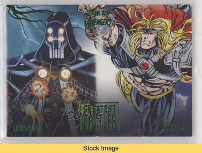 2022 Fleer Ultra Avengers Green Foil Callus The Void Thor Celestials vs READ 6kv