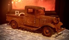 118 1934 Ford Pickup Weathered Rusty  Circa 1930s With Road Junk In Back