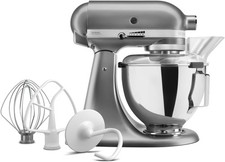 KitchenAid Classic Stand Mixer 4.3L Stainless Steel Bowl, Silver, 5KSM95PSBCU