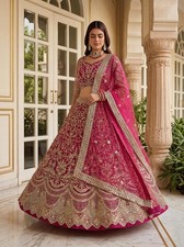 PARTY WEAR BRIDAL LEHENGA CHOLI DESIGNER LEHNGA DRESS INDIAN BOLLYWOOD DESIGNER