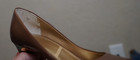 Tahari brown leather peep toe pumps size 5M — photo 8