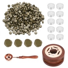 Wax Seal Kit, 300 Wax Beads, Candles, Bronze