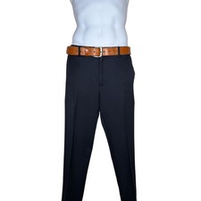 Amazon Essentials Men's Navy Flat Front Suit Pants - Mens Size 35W x 32L