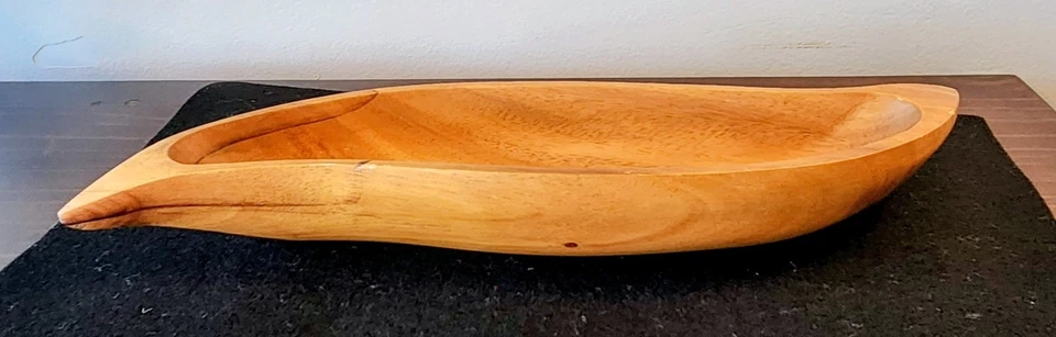 ¡Raro! De colección La Mesa Filipinas Acacia 12" Madera Frutero Comida Cuenco Exhibición Decoración  Foto 3 de 4