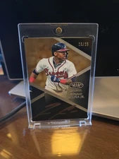 2019 Topps Tier One Autographs Ronald Acuña Jr. #T1A-RAJ Bronze Ink /25