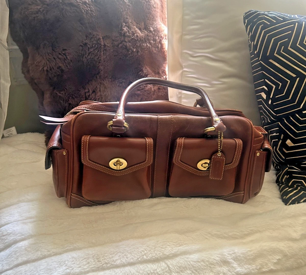 Coach Legacy Satchel/Top Handle Bag Solid Bags & Handbags for