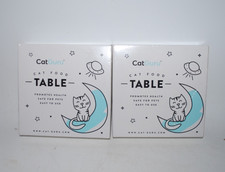 CatGuru Elevated Cat Food Table Set of 2 Raised Feeding Station New
