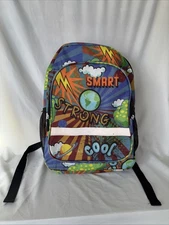Be Smart Strong Cool Backpack For Kids Multi Colored Planets Design New.