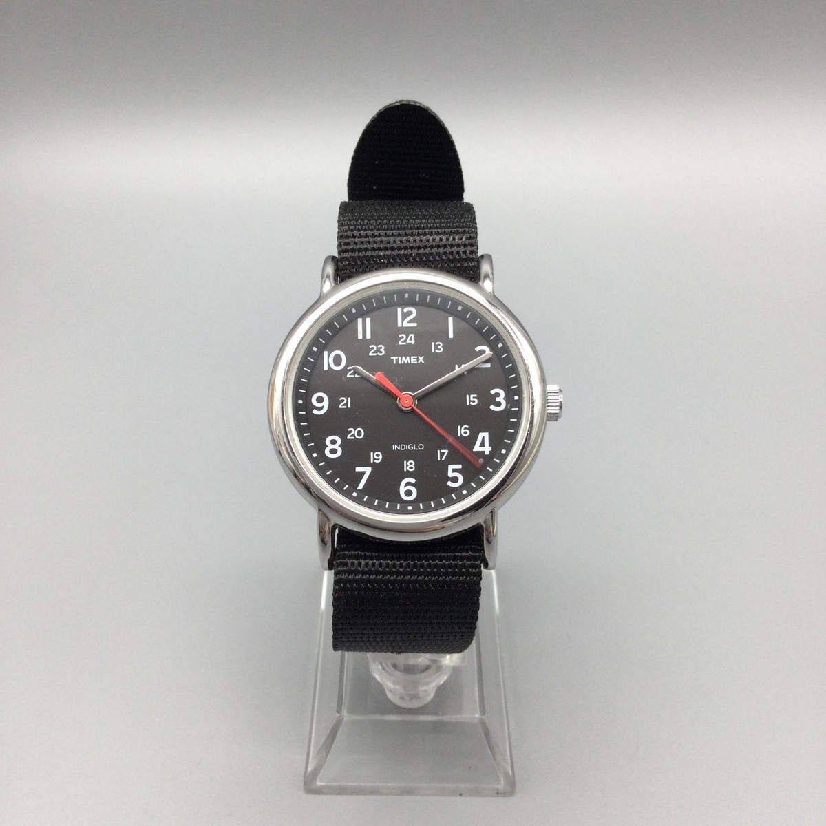 38mm Analog Watch with INDIGLO Backlight - Nylon Strap - Quartz Movement SOLD) Timex Expedition Indiglo 26MM Blue Dial Date Nylon  main image 4