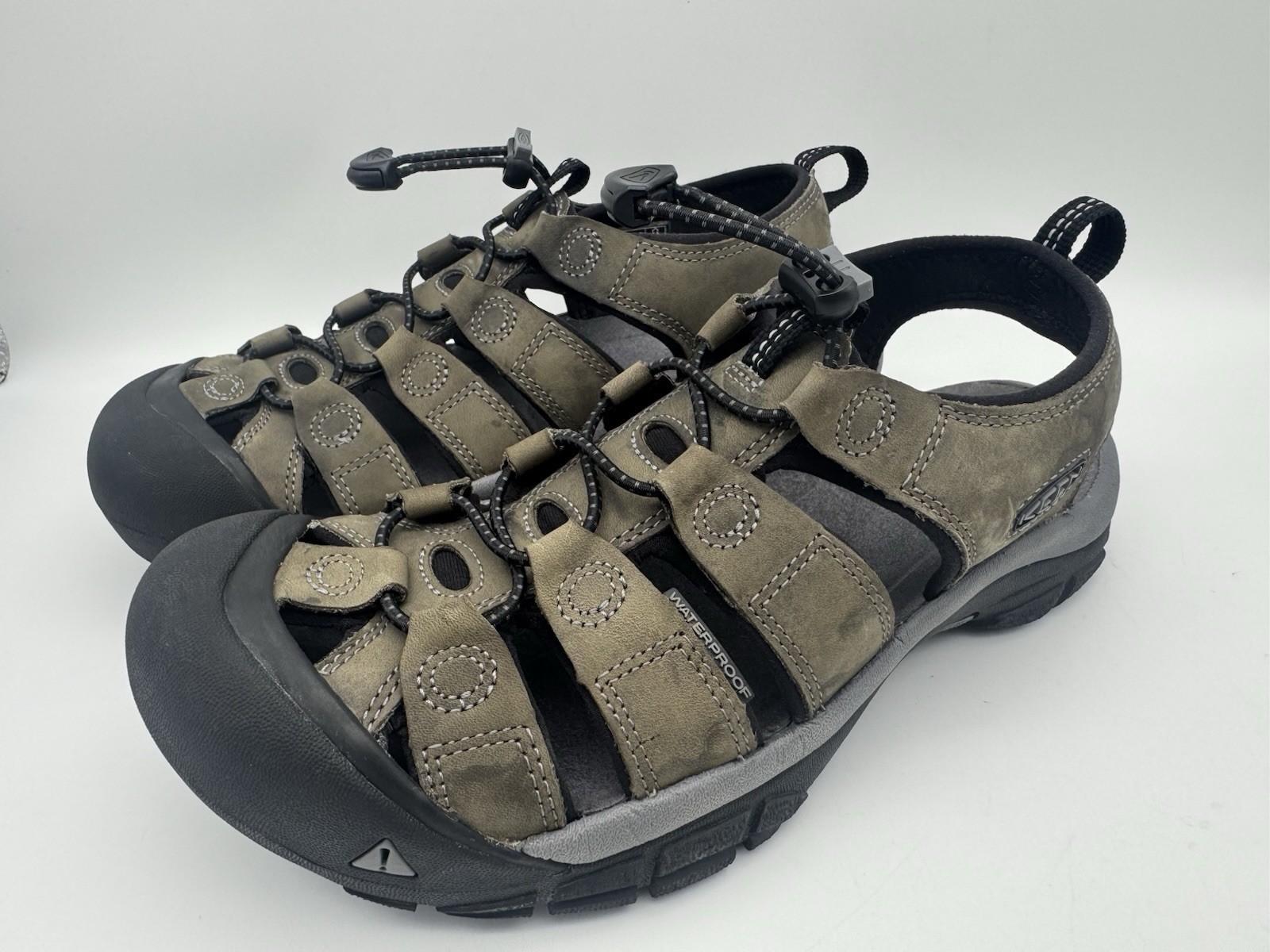 Sandali Newport da uomo KEEN pelle marrone bisonte taglia 8 5 US