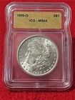 1899-O MORGAN SILVER DOLLAR  ICG  MS 64                                   #T1633