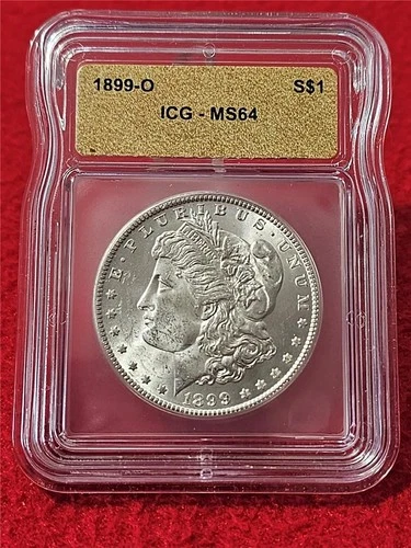 1899-O MORGAN SILVER DOLLAR  ICG  MS 64                                   #T1633