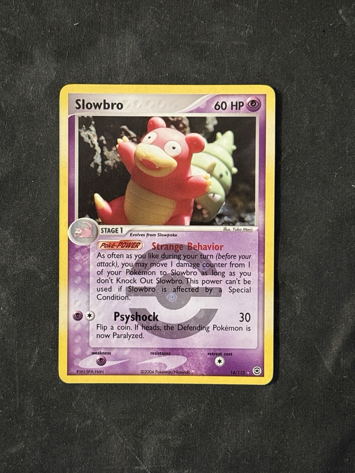 Pokemon TCG NM Slowbro 14/112 Fire Red & Leaf Green Reverse Holo Yuka Morii Art