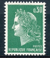 TIMBRE FRANCE N°1536A + 1536a ** 1967-69 MARIANNE DE CHEFFER (pl)