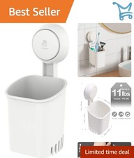 Suction Cup Toothbrush Holder Waterproof Shower Organizer for Bathroom Kitchen