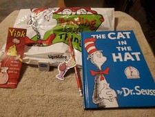 Dr. Seuss The Cat in the Hat Book Set Bag, Pencil, Eraser And Book Marker