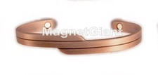 Solid Copper High Power Magnetic Bangle Bracelet Cuff Man  Women - BG19C