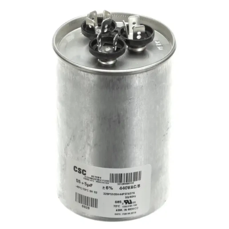 York 328P5505H44P37A5YK Capacitor Dual Run Round 440V 55uF 60Hz | eBay