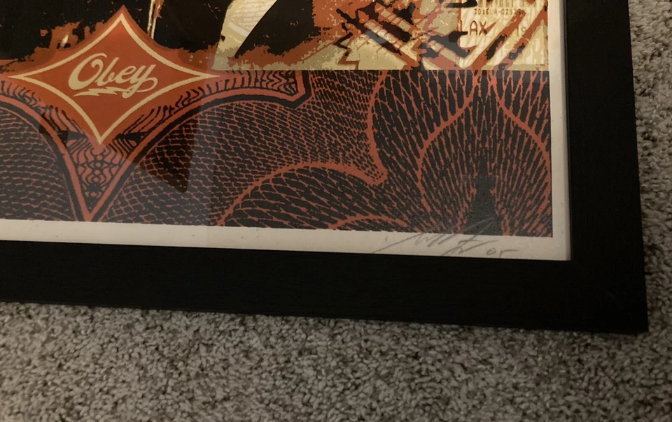 Serigrafía Shepard Fairey Obey Giant firmada por Lenin 220/300 RARA Foto 3 de 4