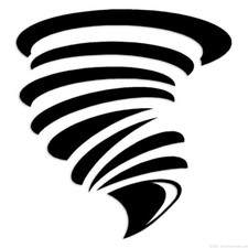 Storm Twister - Decal Sticker - Multiple Colors Sizes - Ebn6366