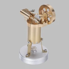ENGINEDIY S06 Mini Retro Vertical Brass Steam Engine Model Toy