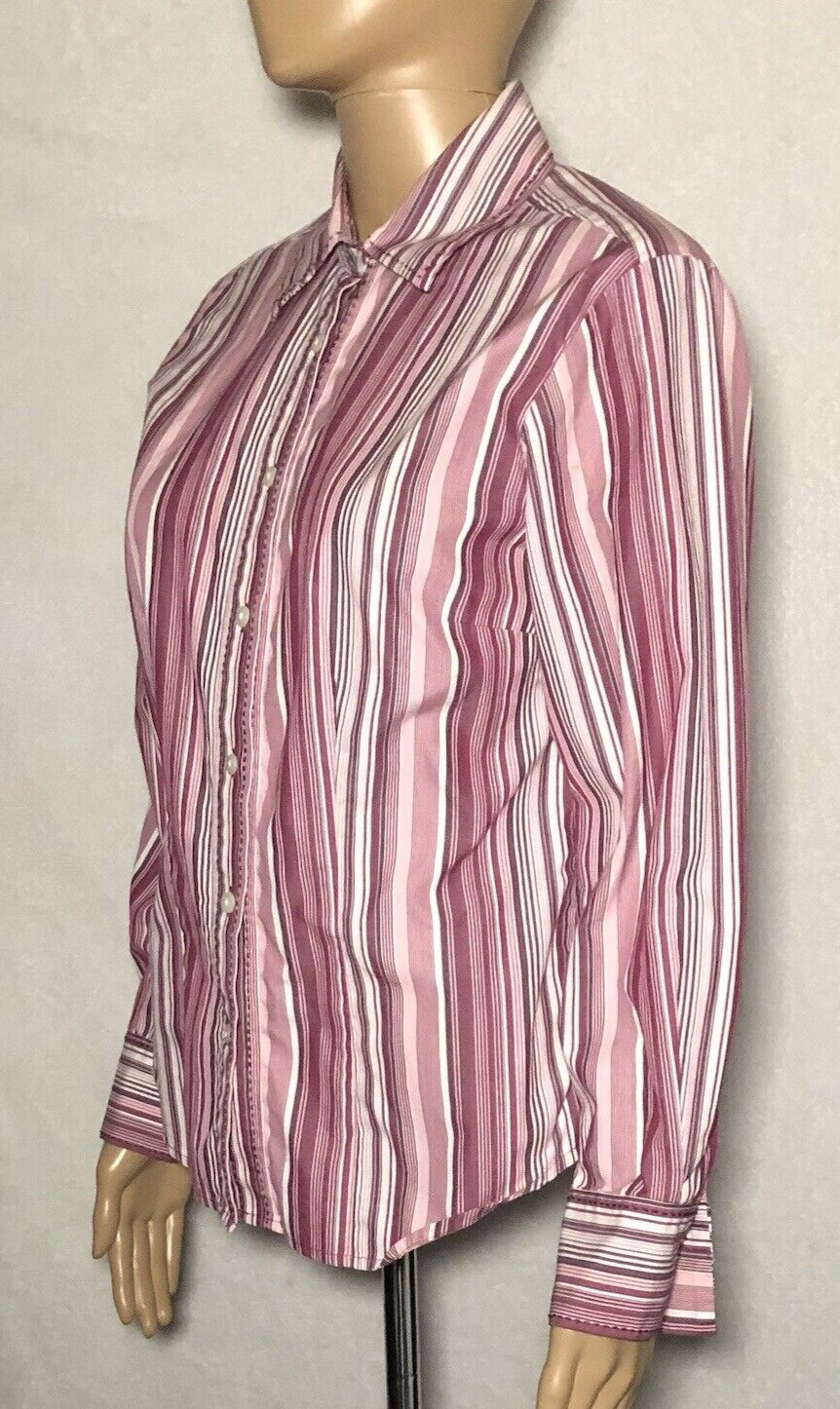 Pendleton Women's Striped Button Up Long Sleeve 1… - image 3