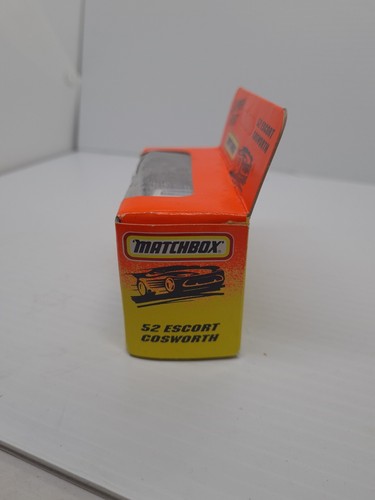 New And Sealed MATCHBOX Superfast #52 FORD ESCORT COSWORTH WHITE 1993 DIECAST - Picture 5 of 9