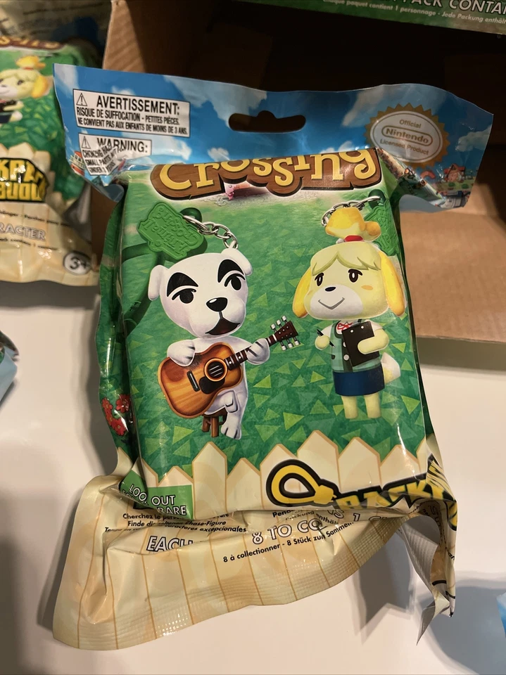 9 paquetes de figuras con clip para amigos mochila Nintendo Animal Crossing + caja de exhibición Foto 2 de 3