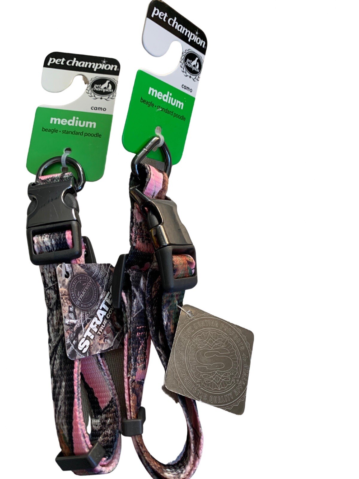 Pet Champion Pink Camo Dog Collars Size M eBay