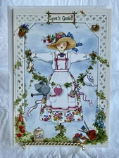 Vintage Leanin' Tree "Loves Garden ~ Happy Birthday" Greeting Card