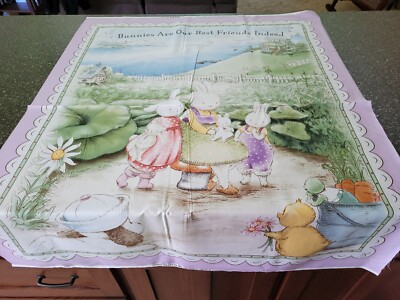 Best Friend Bunnies by the Bay Panel 35x42 VIP Exclusive Scenic