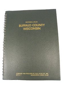 Vintage 1983 Buffalo County Wisconsin Pictorial Atlas Book