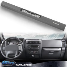 Fit For 1997-2006 Jeep Wrangler Tj Dash Top Cover Defrost Vent Bezel Trim Gray