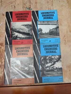 Lokomotive Ingenieure Zeitschrift Lot 4 1942 August September Nov Dez