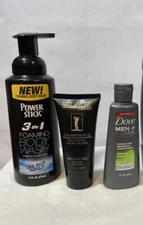 Variety of Body Wash and Shower Gel, Ralph Lauren, Dove, and Power Stick