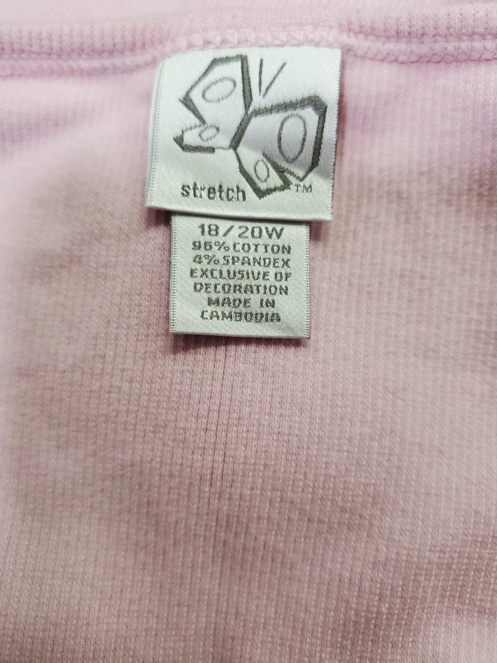 Fashion Bug Womens Shirt Top Blouse Size 18W/20W 18/20 Pink - Image 2 of 4