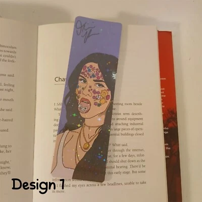 MADDOODLE CREATIONS HANDRAWN PRINTED Olivia Rodrigo Inspired Bookmark Gift Handmade Holographic Original Artwork