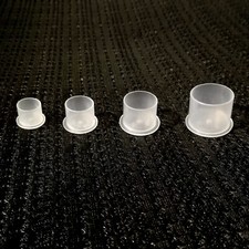 EO STERILE 50PCS DISPOSABLE TATTOO MACHINE INK PIGMENT CAPS CUPS BASE FOOT