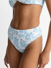 Rhythm Livin Grace Floral Hi Waist Women's Pant Bikini Blue Small/8 code K8