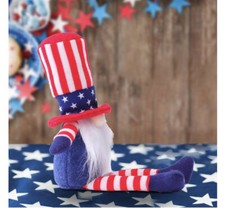 Patriot Gnomes  Forever WOVEN Placemats SET of 5 And 3 Bottle-toppers 1 Long Le