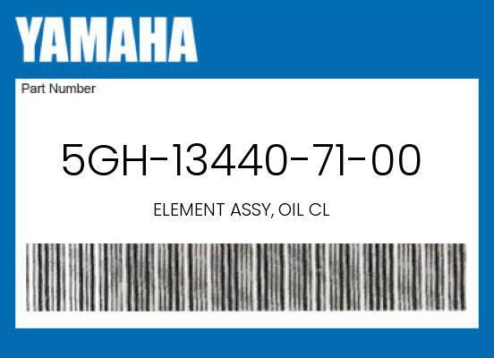 New Genuine Oem Yamaha Element Assy, Oil Cl - 5Gh-13440-71-00