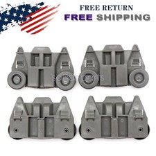 4pcs-W10195417 Dishwasher Wheels Lower Dish Rack Roller Wheel for Kenmore Maytag
