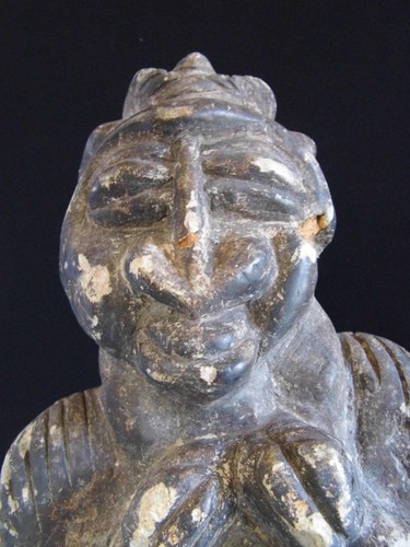 ANTIKE SKULPTUR 18. JAHRHUNDERT SEHR SELTENE AFRIKANISCHE KUNST AUS KISSI STEIN GUINEA - Bild 4 von 9