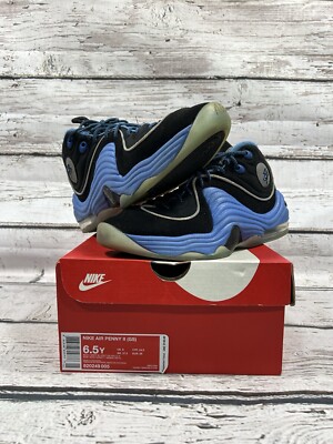 Nike Air Penny II Blue/Black Basketball Shoes Sneakers 820249-005 - Size 6.5Y