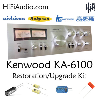 Kenwood KA-6100 rebuild restoration recap service kit repair
