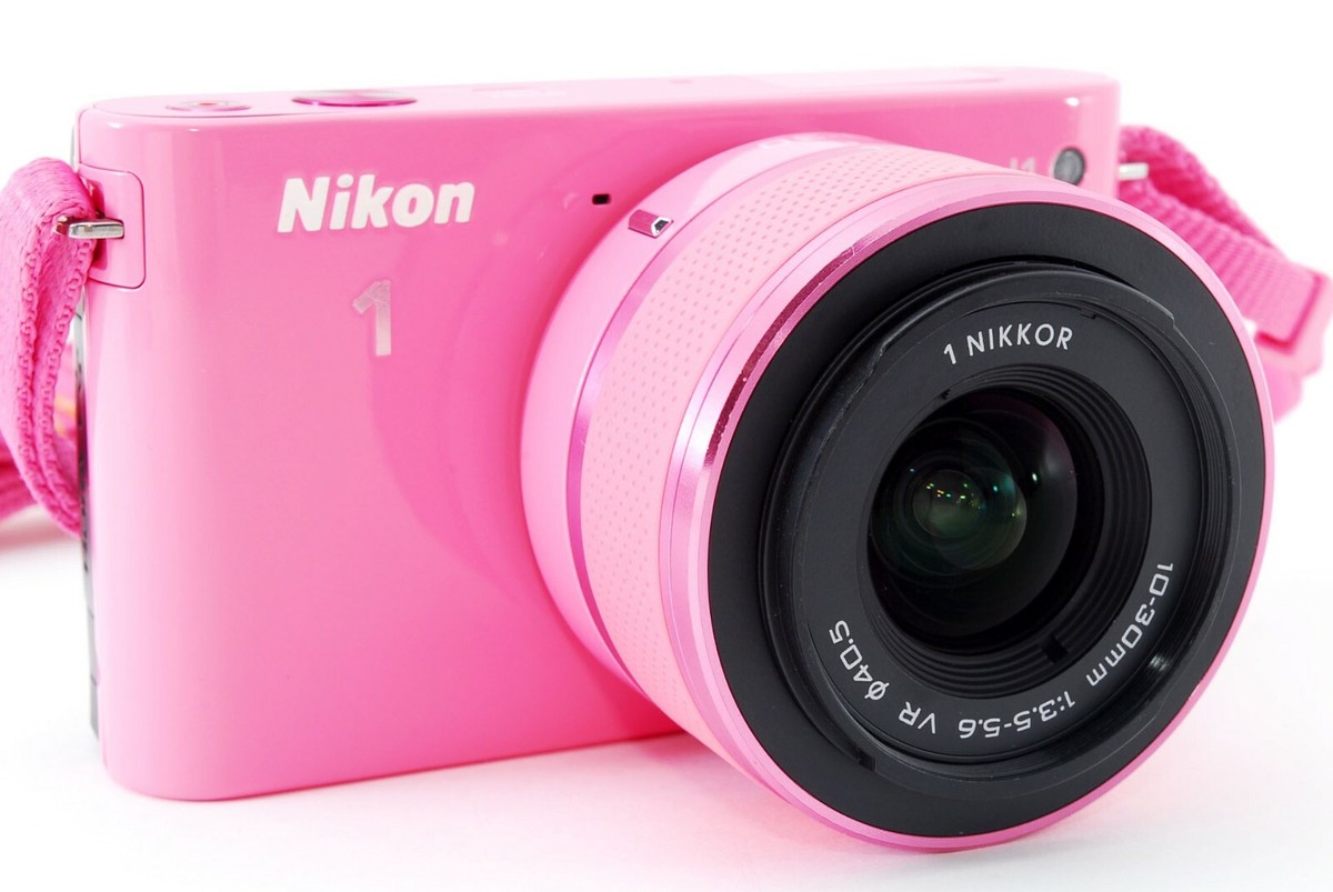 Nikon 1 J1 Pink Digital Camera 10-30mm VR Lens Kit w/Box