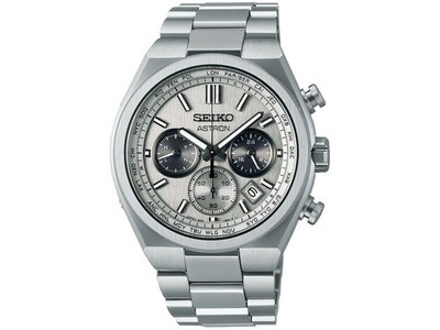 SEIKO ASTRON SBXY095 Made in Japan Gray Silver Dial Titanium Radio Chronograph M