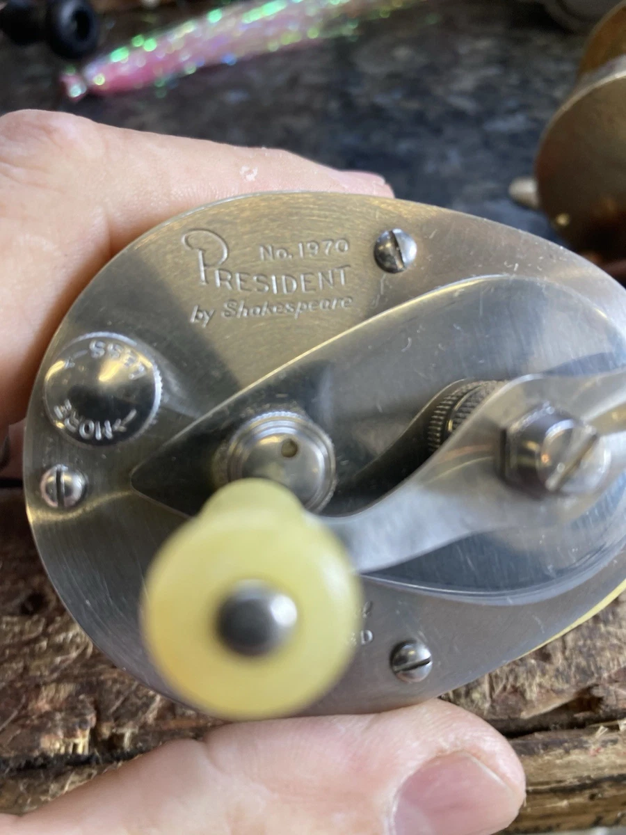 Vintage Shakespeare President No. 1970 Model FK Bait Casting Reel Vintage Shakespeare President No. 1970 Model FK Bait Casting Reel